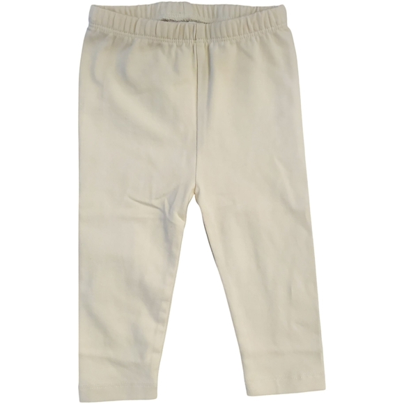Hanna Andersson Leggings Cream Baby Girls 3-6 Months - Picture 1 of 4